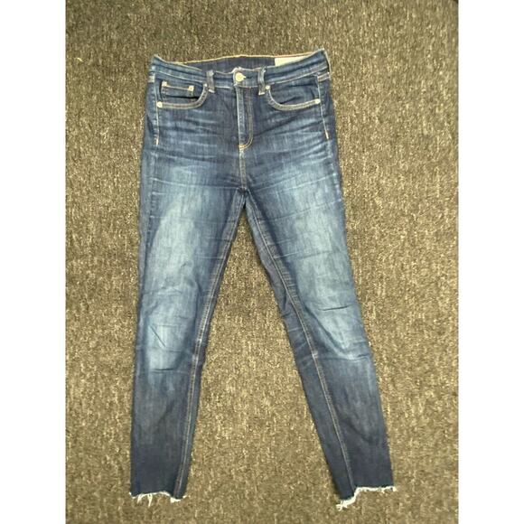 Rag & Bone Jeans Womens Size 28 Blue 10 Inch Ankle Skinny Mad River Dark Wash - Picture 1 of 4